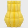 inflated yellow 3d printed puffer vase  for dry flowers