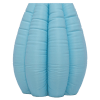 inflated blue vase like a puffer jacket